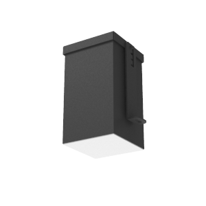 Светодиодный светильник VARTON DL-Grill для потолка Грильято 100х100 мм с шириной ламели 10 мм встраиваемый 15 Вт 4000 К 90х90х160 мм IP54 RAL9005 черный муар диммируемый по протоколу DALI